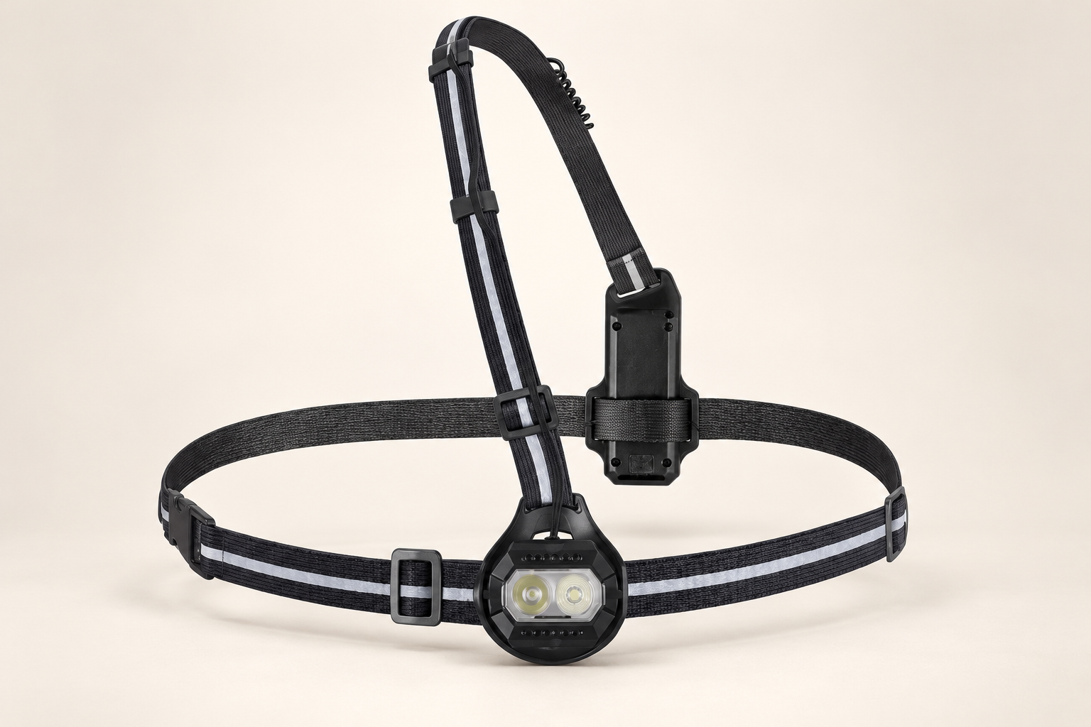 Proviz LED360 chest-light harness with twin front optics, reflective straps and rear battery unit